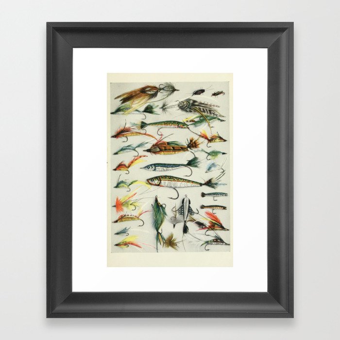 Fishing Lures Framed Art Print