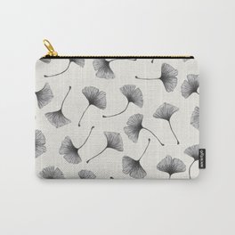 Ginkgo Leaves Cream Carry-All Pouch