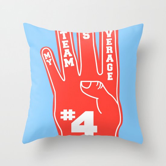 Foam Finger Throw Pillow