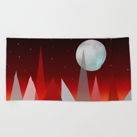 Under The Night Sky Beach Towel