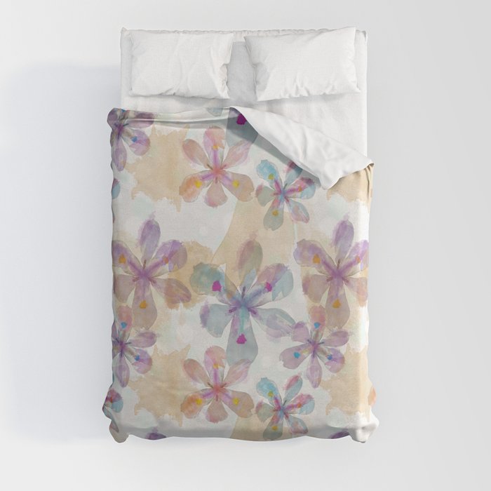 Soft Flower Duvet Cover