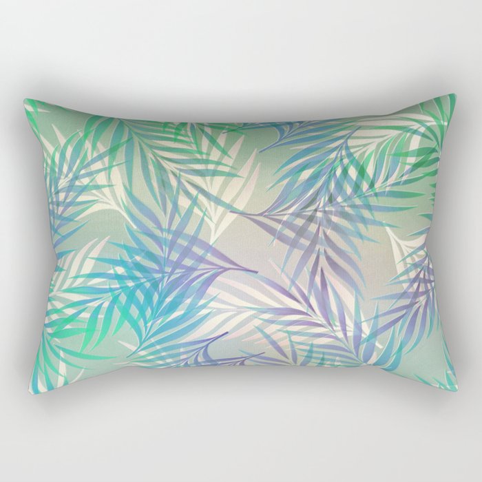 Palm Leaf Pattern Rectangular Pillow