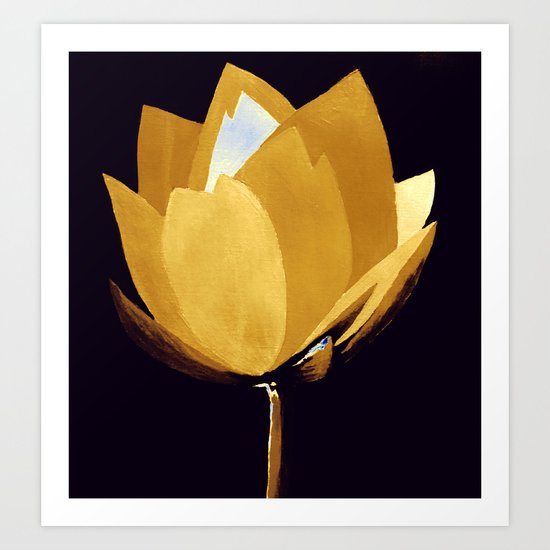 Gold and Silver Art Print