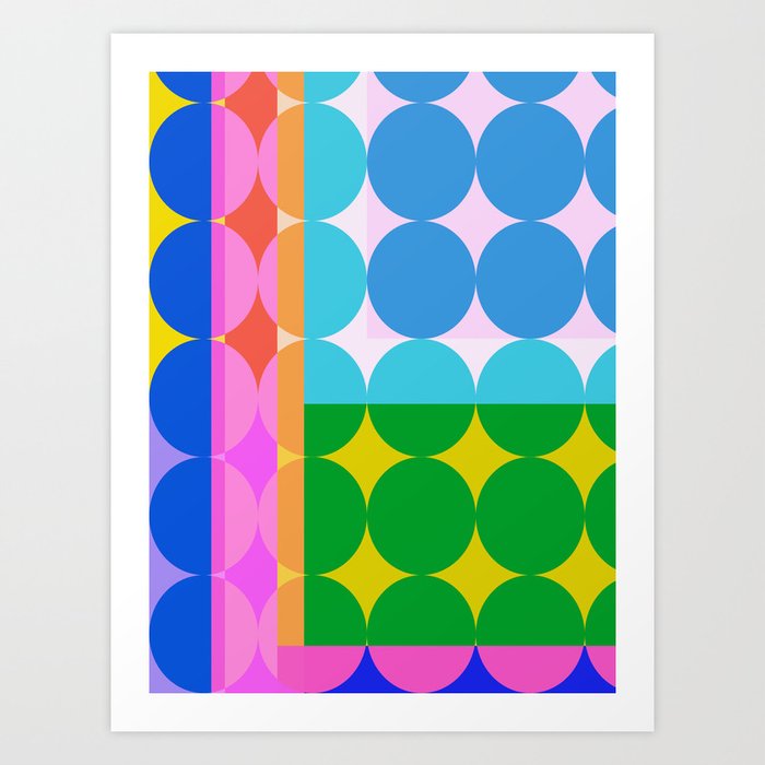 Vibrant Geometric 21 Art Print