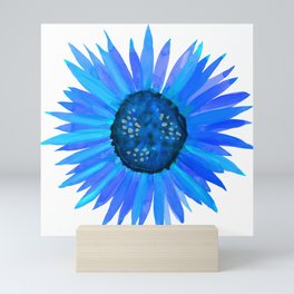 Blue Flower by Linda Sholberg Mini Art Print