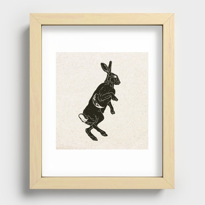 Rabbit Universe Recessed Framed Print