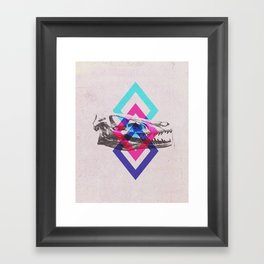 Diamond Raptor Framed Art Print