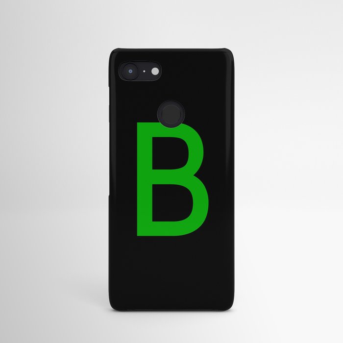 LETTER B (GREEN-BLACK) Android Case