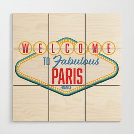 Welcome to Fabulous Paris France logo. Wood Wall Art