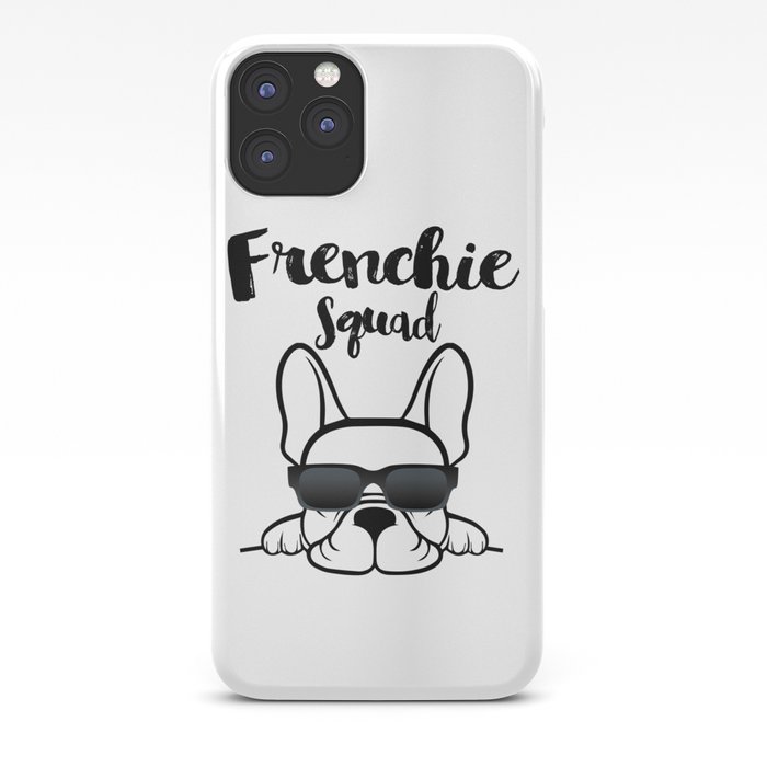 Frenchie Squad Cute French Bulldog iPhone Case by Griffs Art