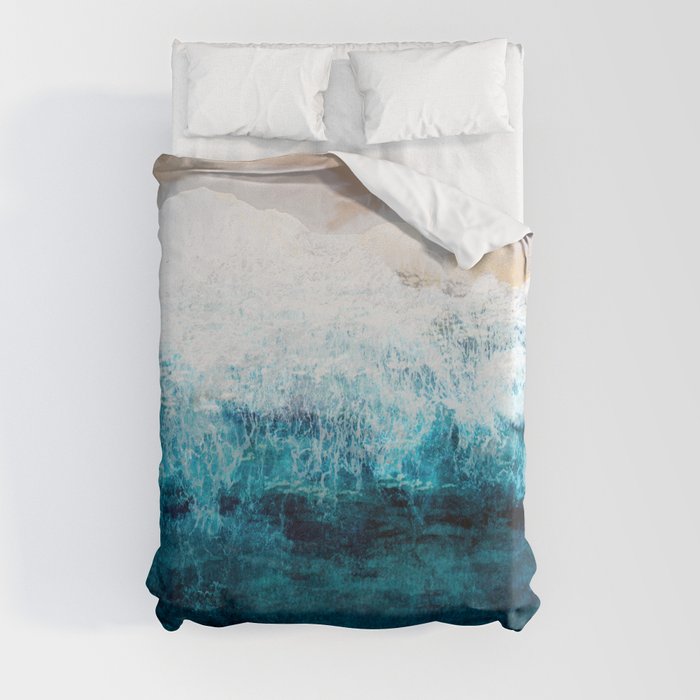 Watercolour Summer beach III Duvet Cover