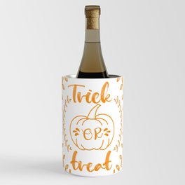 Trick or treat in plants frame Wine Chiller