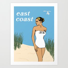 east coast Art Print