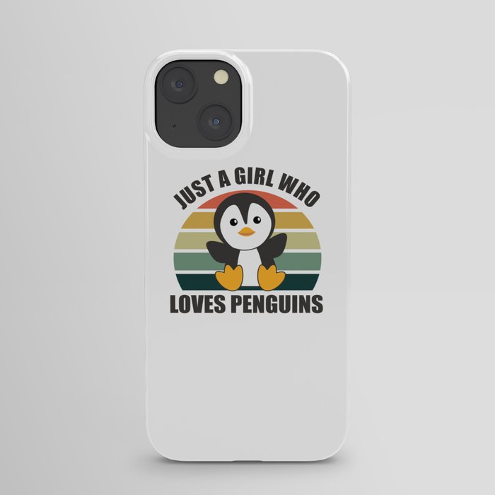 Just One Girl Who Loves Penguins - Cute Penguin iPhone Case