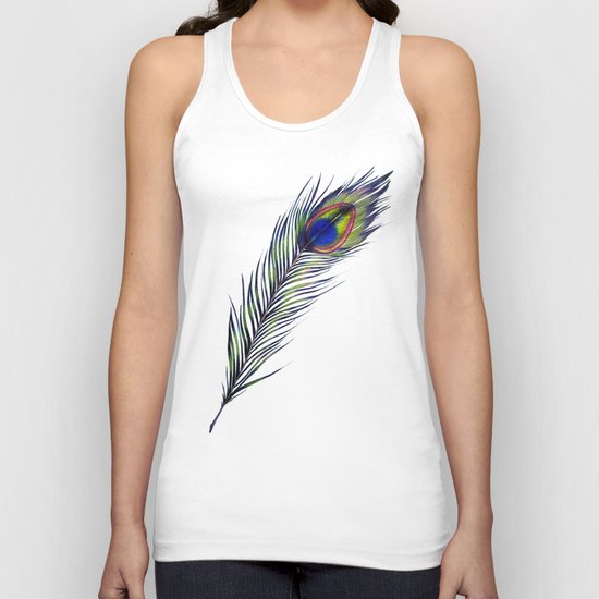 The Peacock's Feather Unisex Tank Top
