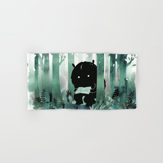 A Quiet Spot (in green) Hand & Bath Towel