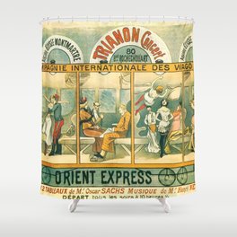 1896 Orient Express Musical Revue Paris Shower Curtain