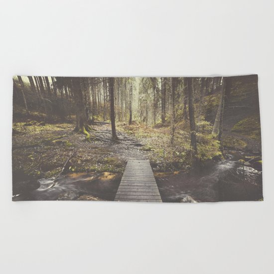 My home, the forest Beach Towel
