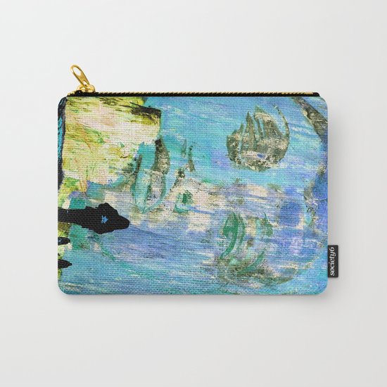 Castaneda and the kids - blue Carry-All Pouch