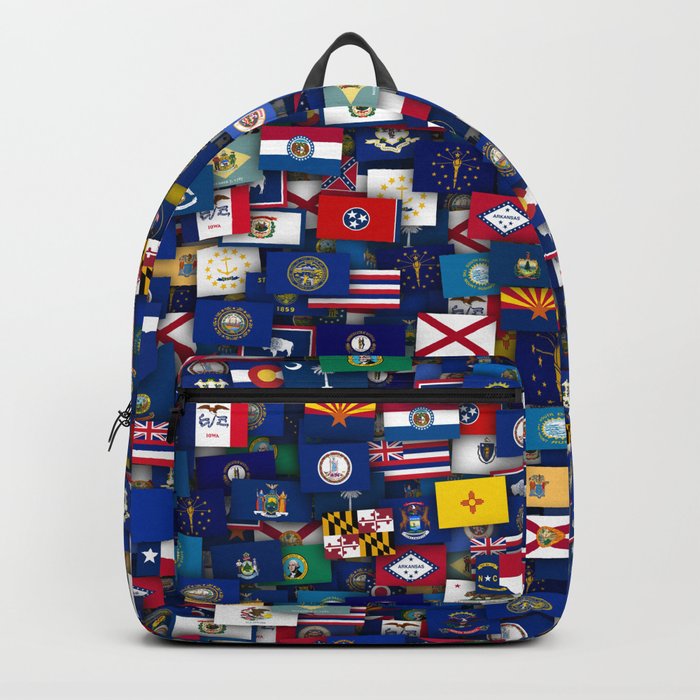 Flags of all US states Backpack by dima v Society6