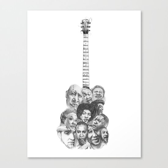 The Blues Canvas Print
