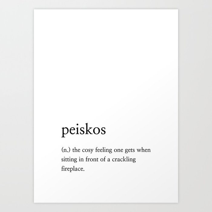 peiskos meaning Art Print
