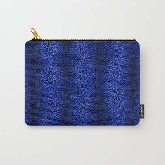 Wild Blue Leopard Carry-All Pouch