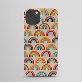 Rainbow Watercolor – Retro Palette iPhone Case
