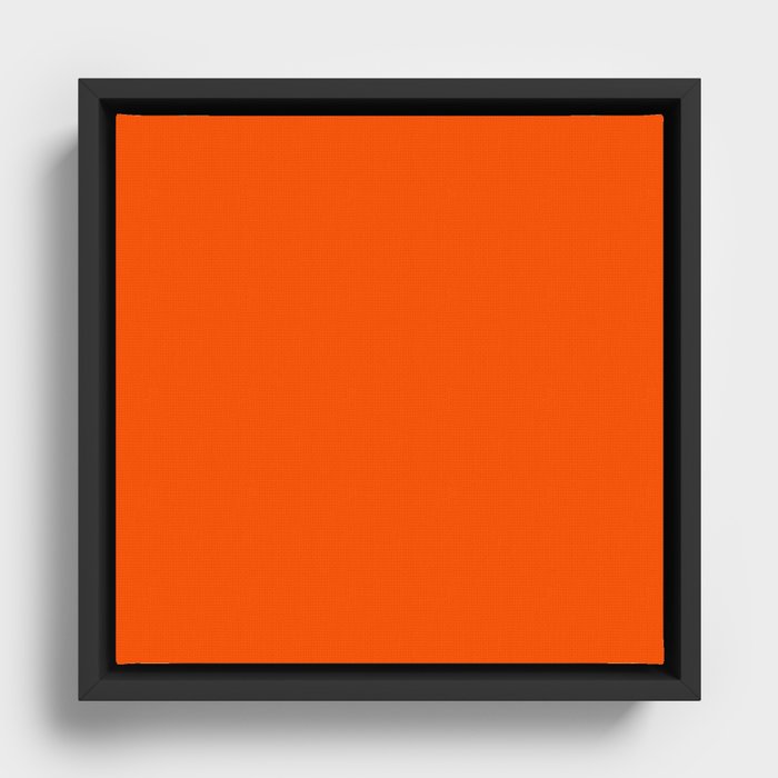 Habanero Salsa Orange Framed Canvas