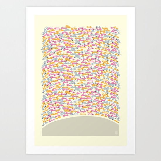 Traffic Jam Art Print