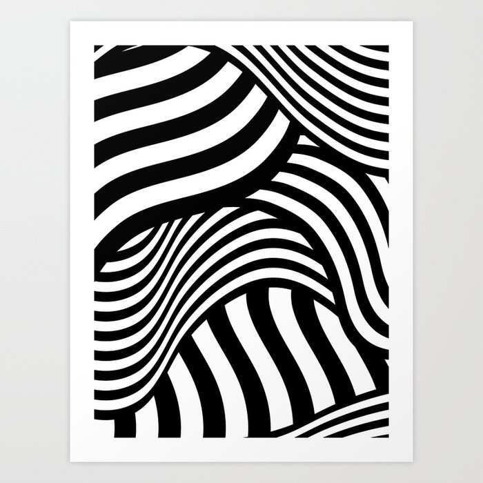 Dazzle Black & White Hand Towel