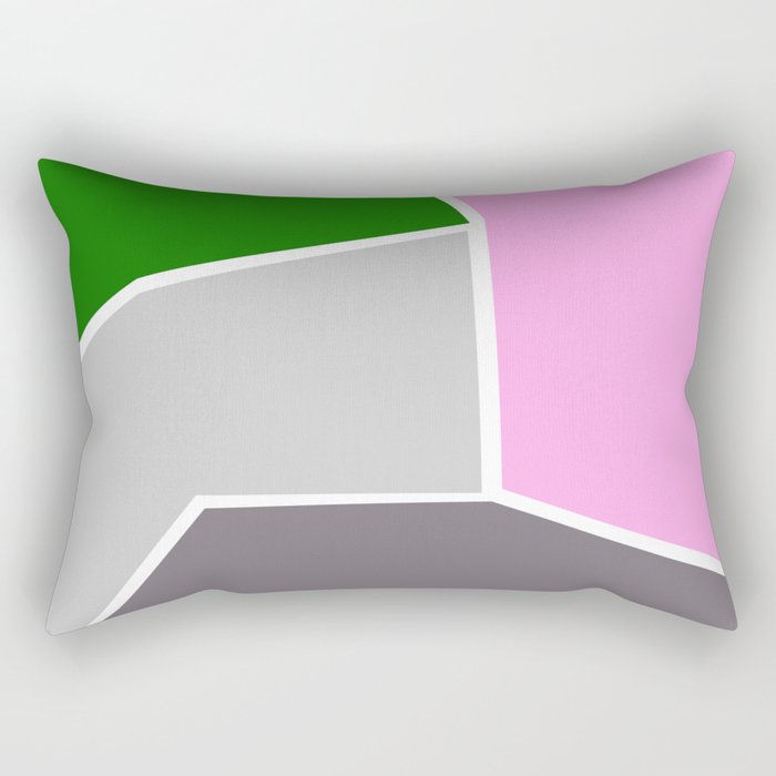 Modern Cubist 03 Rectangular Pillow