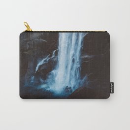 Blue Vernal Falls Carry-All Pouch | Woods, Christmas, Water, Blue, Vernalfalls, Waterfall, Forest, Dark, Yosemite, Wanderlust 