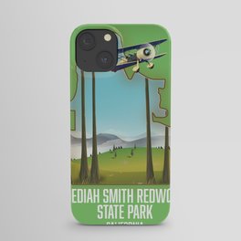 Jedediah Smith Redwoods State Park map iPhone Case