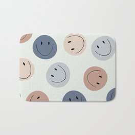 Smiley faces Bath Mat | Fabricprinting, Face, Graphicdesign, Happy, Smiley, Funny, Emoji, Craftpattern, Customfabric, Smileyface 
