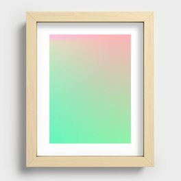 98 Gradient Aura Ombre 220414 Valourine Digital  Recessed Framed Print