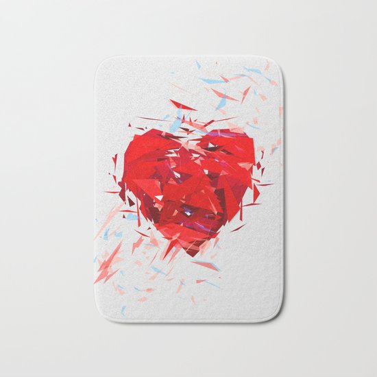 Fragile Heart Bath Mat