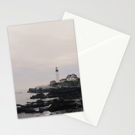 Lighthouse on the coast Stationery Cards