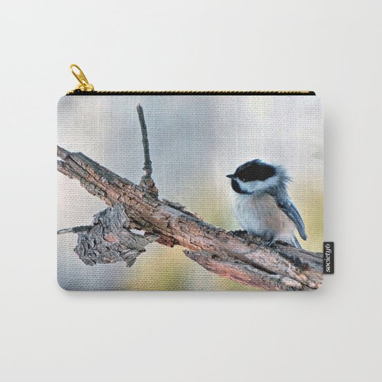 Chickadee Against the Wind Carry-All Pouch