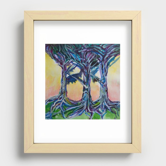 Three Trees Recessed Framed Print