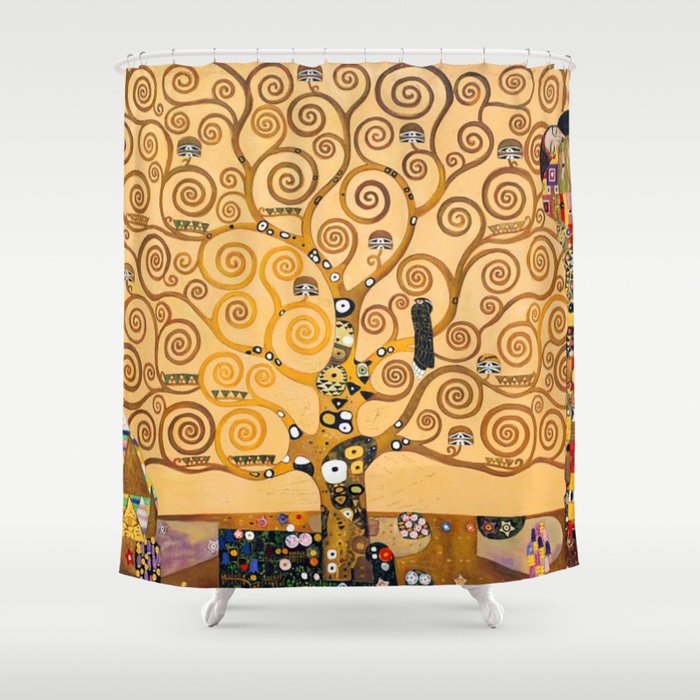 Gustav Klimt Tree Of Life Shower Curtain