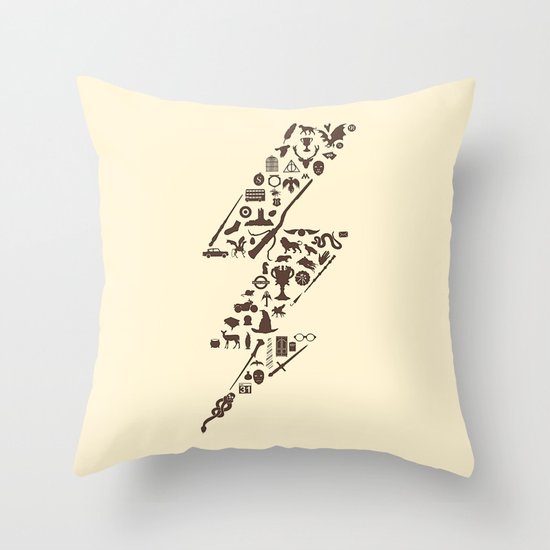 Lightning never strikes twice Throw Pillow