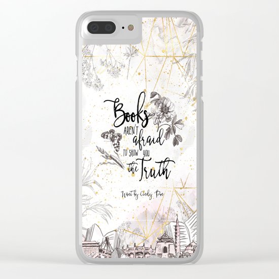 Want - Books Aren't Afraid Clear iPhone Case