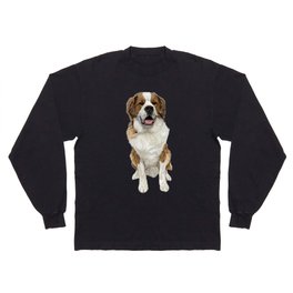 George the Saint Berner (Saint Bernard & Bernese Mountain Dog Cross) Long Sleeve T-shirt