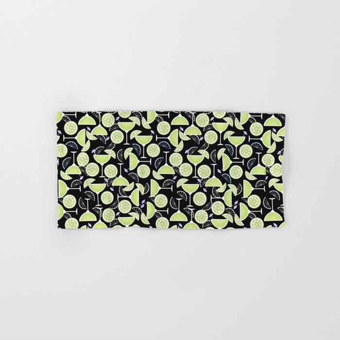 Margaritas black  Hand & Bath Towel