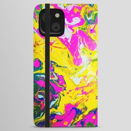 Pouring Acrylic Art iPhone Wallet Case