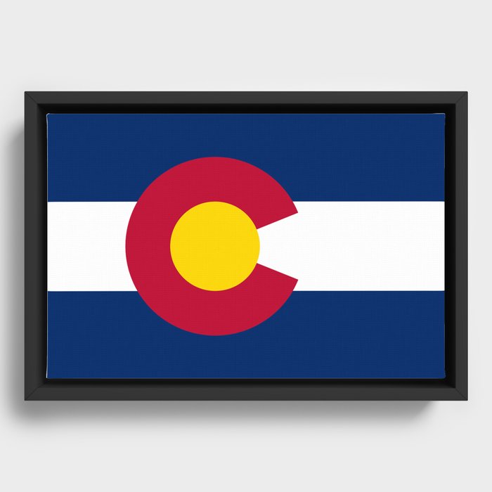 Flag of Colorado Framed Canvas