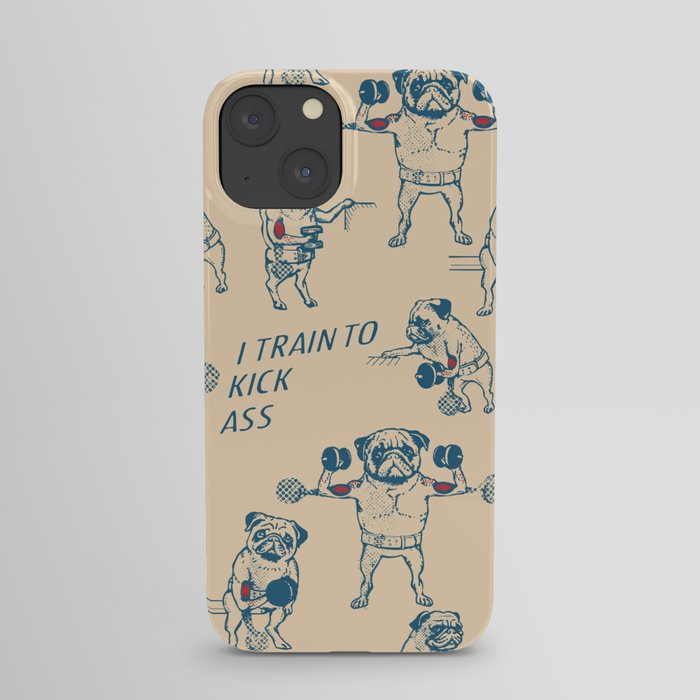 Pug Workout iPhone Case