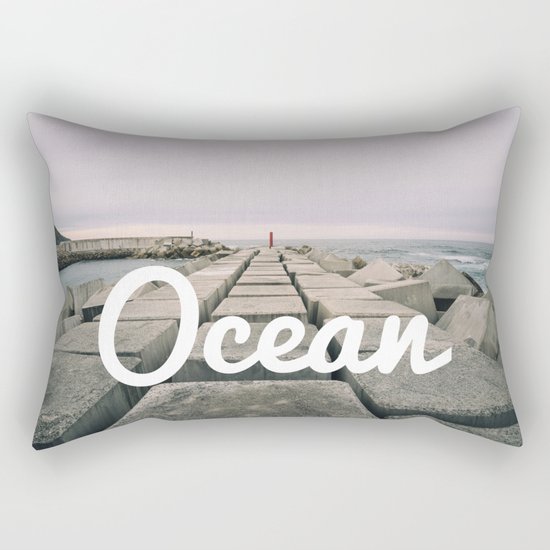 The seawall Rectangular Pillow