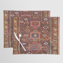 Antique Kurdish Sa'uj Bulagh Kilim Rug Vintage Tribal Persian Carpet Placemat